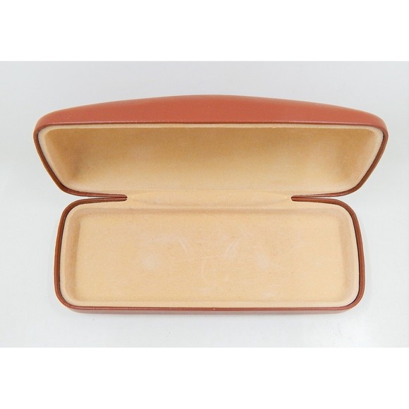 Longchamp Paris Brown Hard Shell Clamshell Sunglasses Eyeglasses Glasses Case - Picture 3 of 10